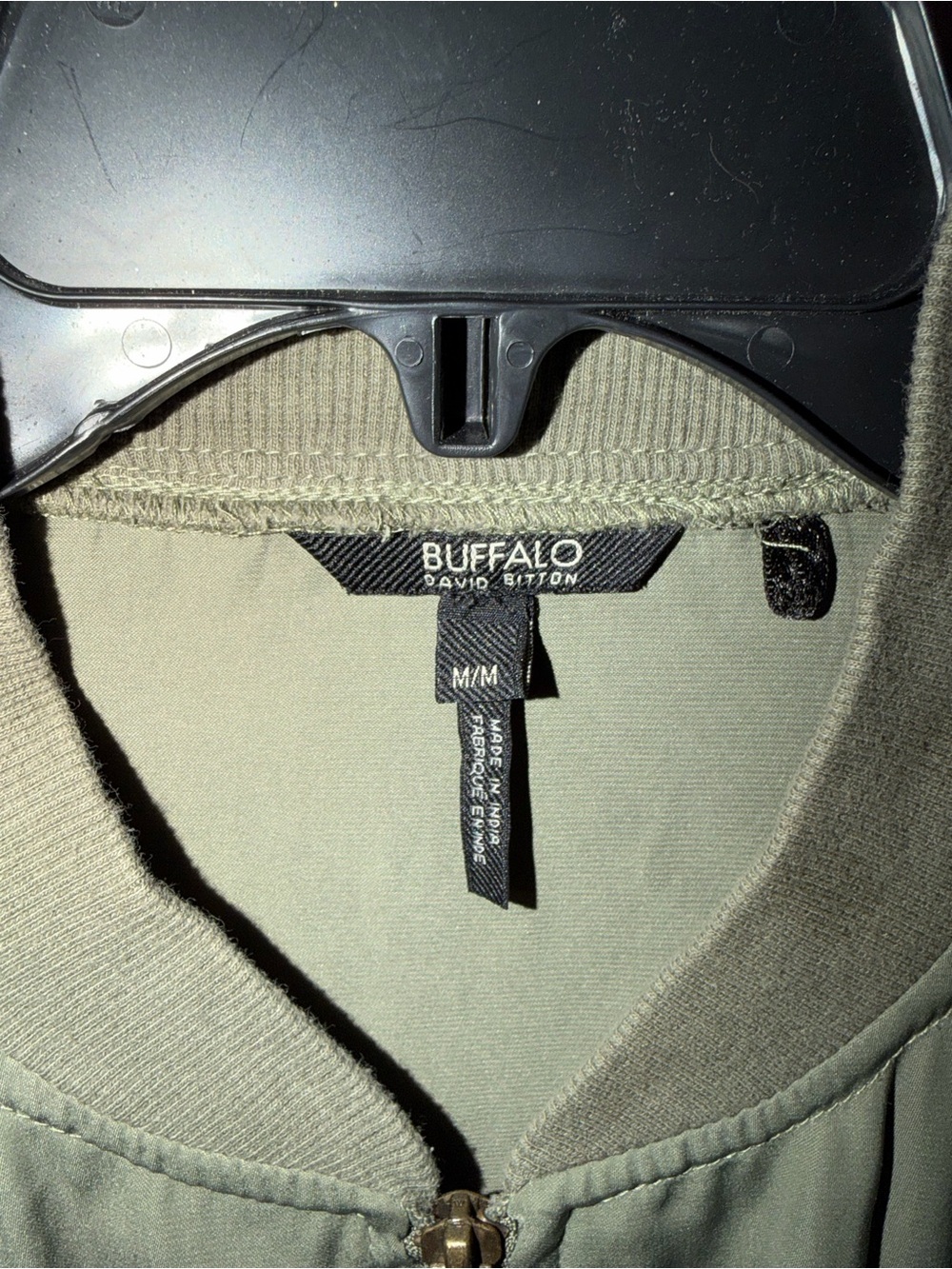 Buffalo David Bitton Olive Bomber Jacket